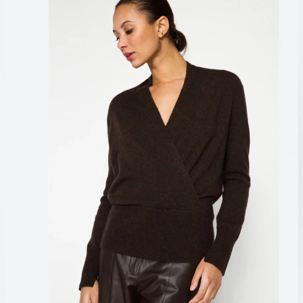 Brochu Walker Phinneas Wrap Cashmere Sweater - Picture 2 of 16